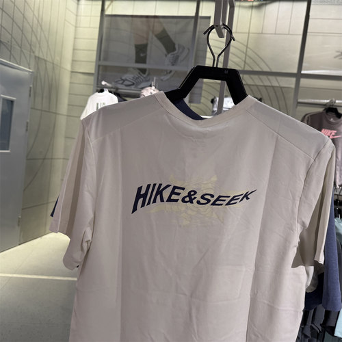 专柜正品耐克NIKE男速干背标印花综训跑步圆领短袖T恤 IH8662-133