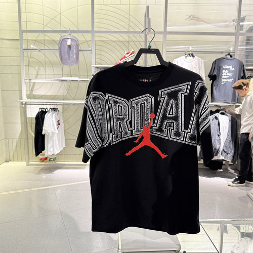 NIKE耐克2026新款JORDAN男子短袖印花圆领透气运动休闲T恤 IQ0709