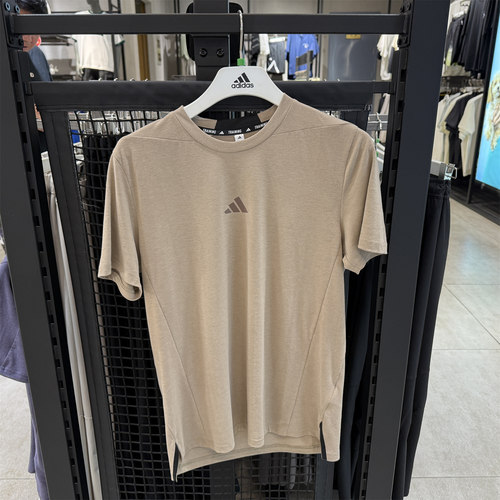 阿迪达斯男2025夏速干凉爽运动健身短袖T恤JX1169 JX3289 JI5768