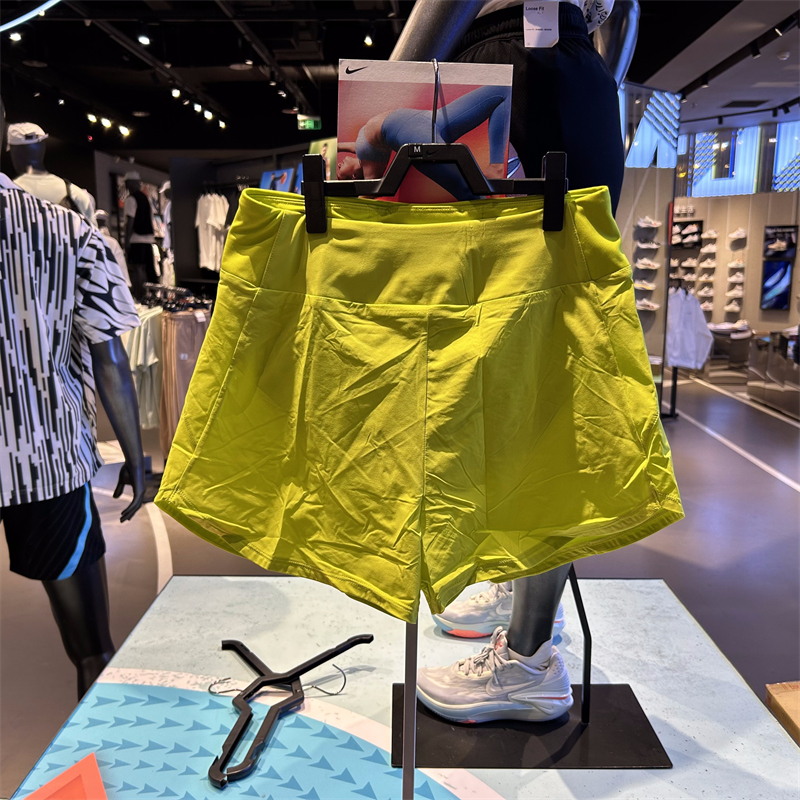 专柜正品Nike耐克DRI-FIT女夏新款运动裤速干高腰衬里短裤 DX6019