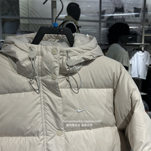 Nike/耐克正品运动休闲新款女士保暖拉链宽松羽绒服FZ5929-100