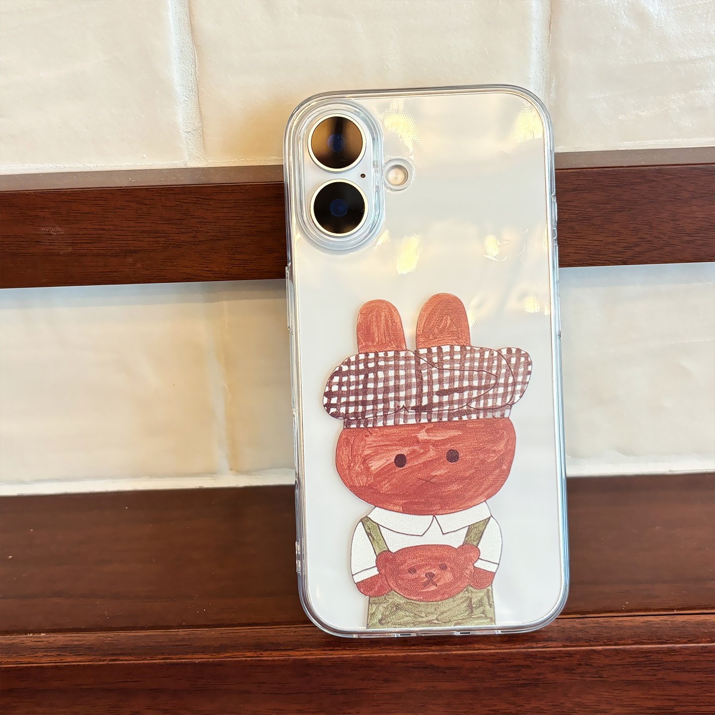 咖啡小兔子适用于苹果3件包邮