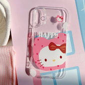 14PRO苹果15Plus少女手机软壳13 ins风可爱草莓猫咪适用于iPhone16 17PROMAX 12Mini百搭AIR