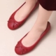 蛋卷大码 TOCLASSY真皮蝴蝶结芭蕾舞平底鞋 女软单鞋 福利体验款
