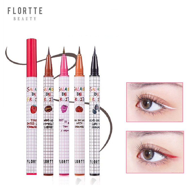 FLORTTE/花洛莉亚眼线笔液笔彩色防汗不易晕染持妆新手初学者女,彩妆/香水/美妆工具,卧蚕笔,淘宝优惠券,粉丝福利购,淘宝优惠卷