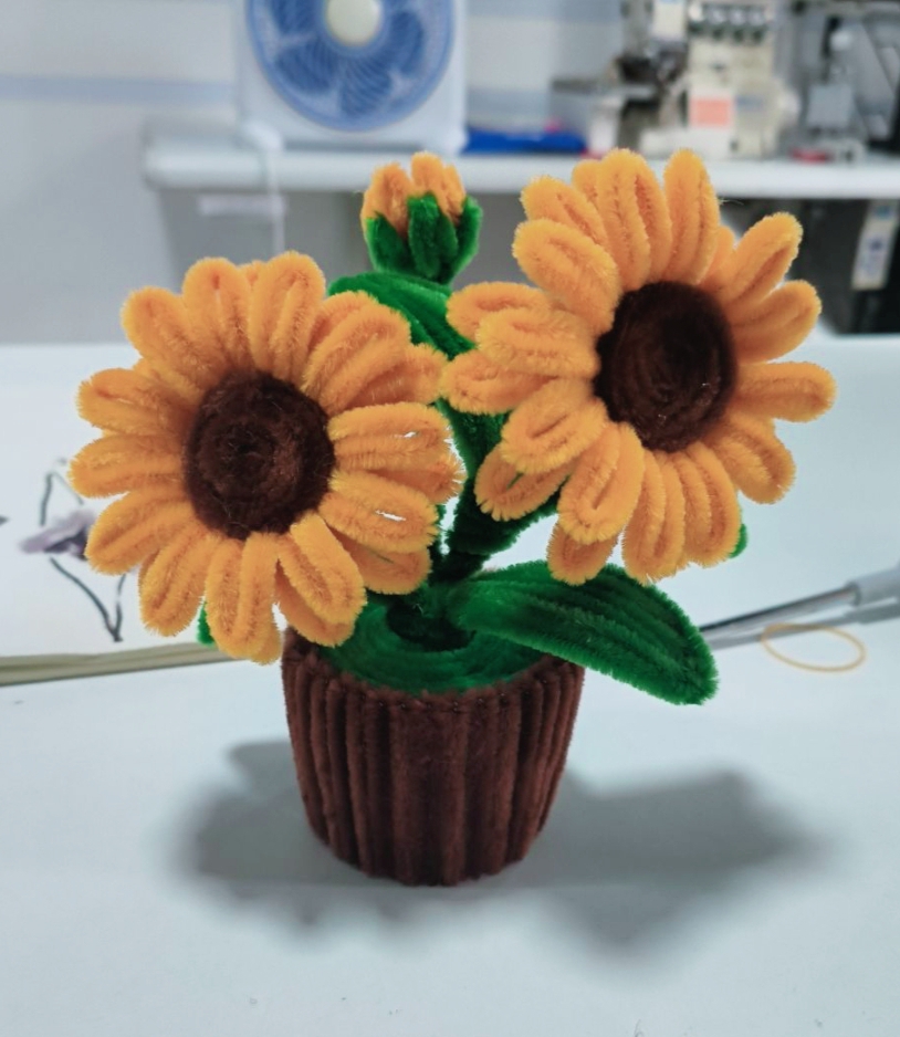 成品教师节礼物学生手工扭扭棒花朵礼品摆件向日葵小花花手工成品