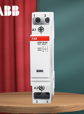 ABB建筑用接触器ESB系列ESB20-20N-06一键总开关220V