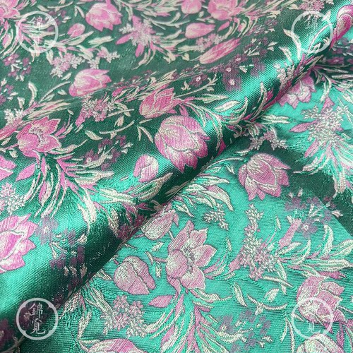 提花织锦缎汉服旗袍连衣裙面料