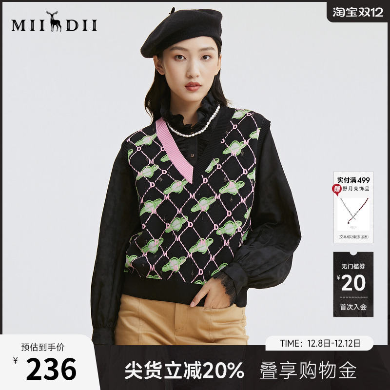 2022套头谜底针织衫女