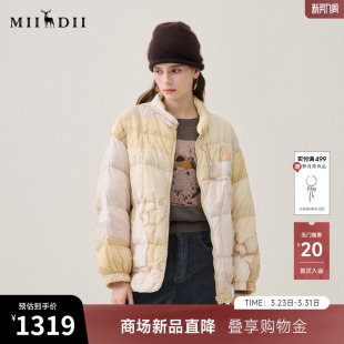 女254MY1705 立领百搭鸭绒短款 谜底两面穿羽绒服女2025年冬季 新品