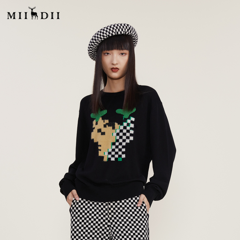 2022套头谜底圆领针织衫