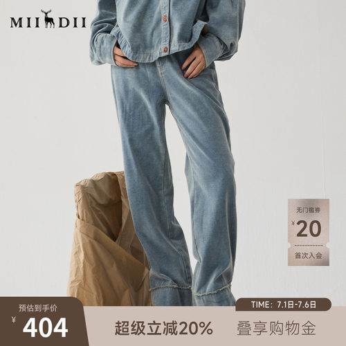直筒牛仔裤，百搭包容性强，裤型流畅自然