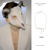 野月亮 原创融化眼泪项链女甜酷辣妹小众个性 暗黑系高级感锁骨链