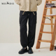 谜底休闲裤 257MK7861 九分裤 女士2025秋新款 户外运动大口袋束脚裤