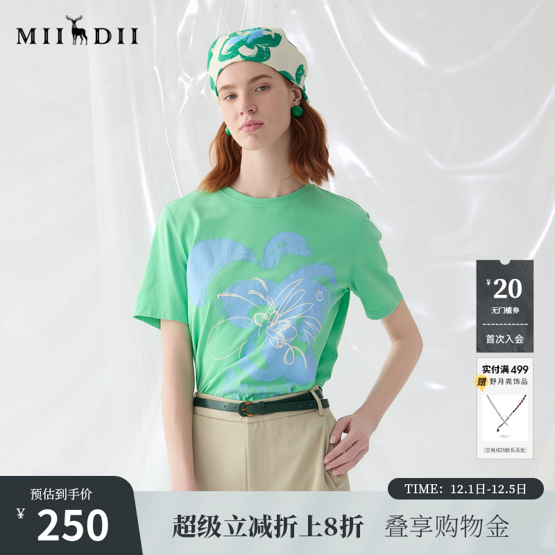 色彩清亮带来满满春日气息，涂鸦感花卉图案