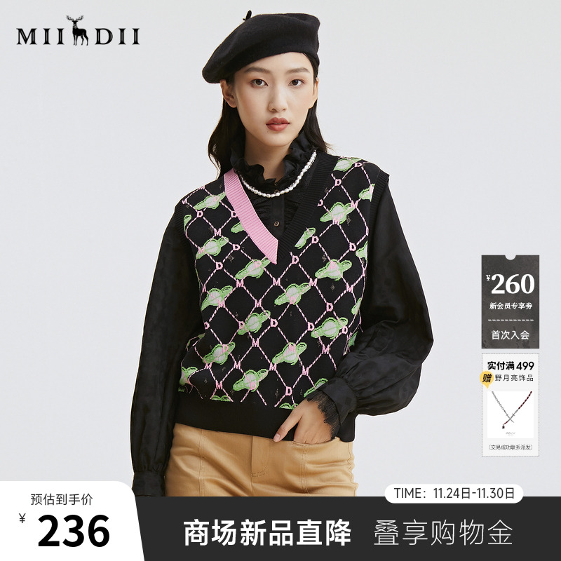 2022套头谜底针织衫女