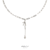 MOON 荆棘锆石项链 设计原创个性 WILD野月亮 小众高级感锁骨链时尚