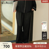 真丝顺滑亲肤宽松长裤 谜底桑蚕丝阔腿裤 女士2025秋新款 25CMK5005