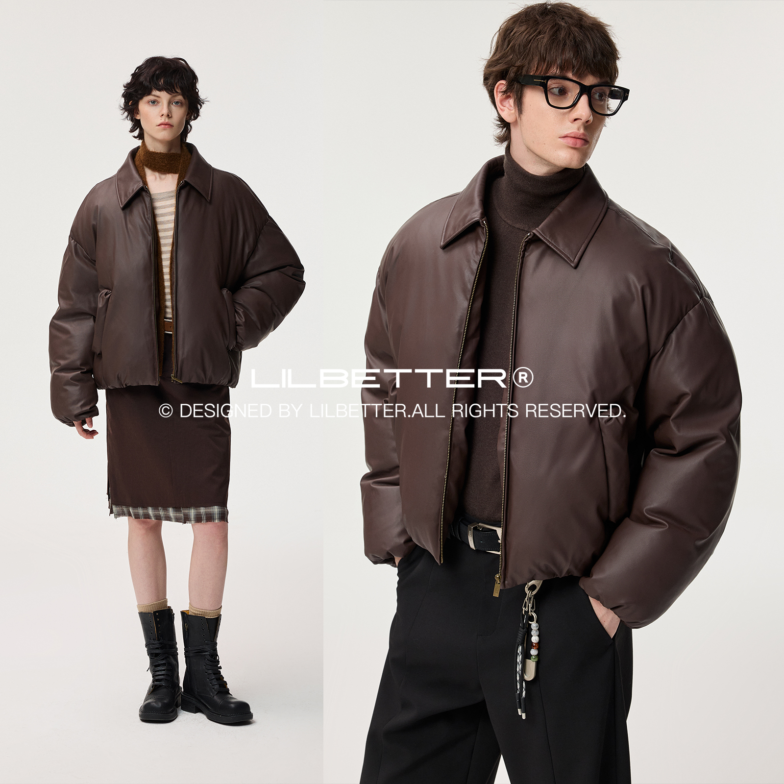 Lilbetter厚款短款棉衣