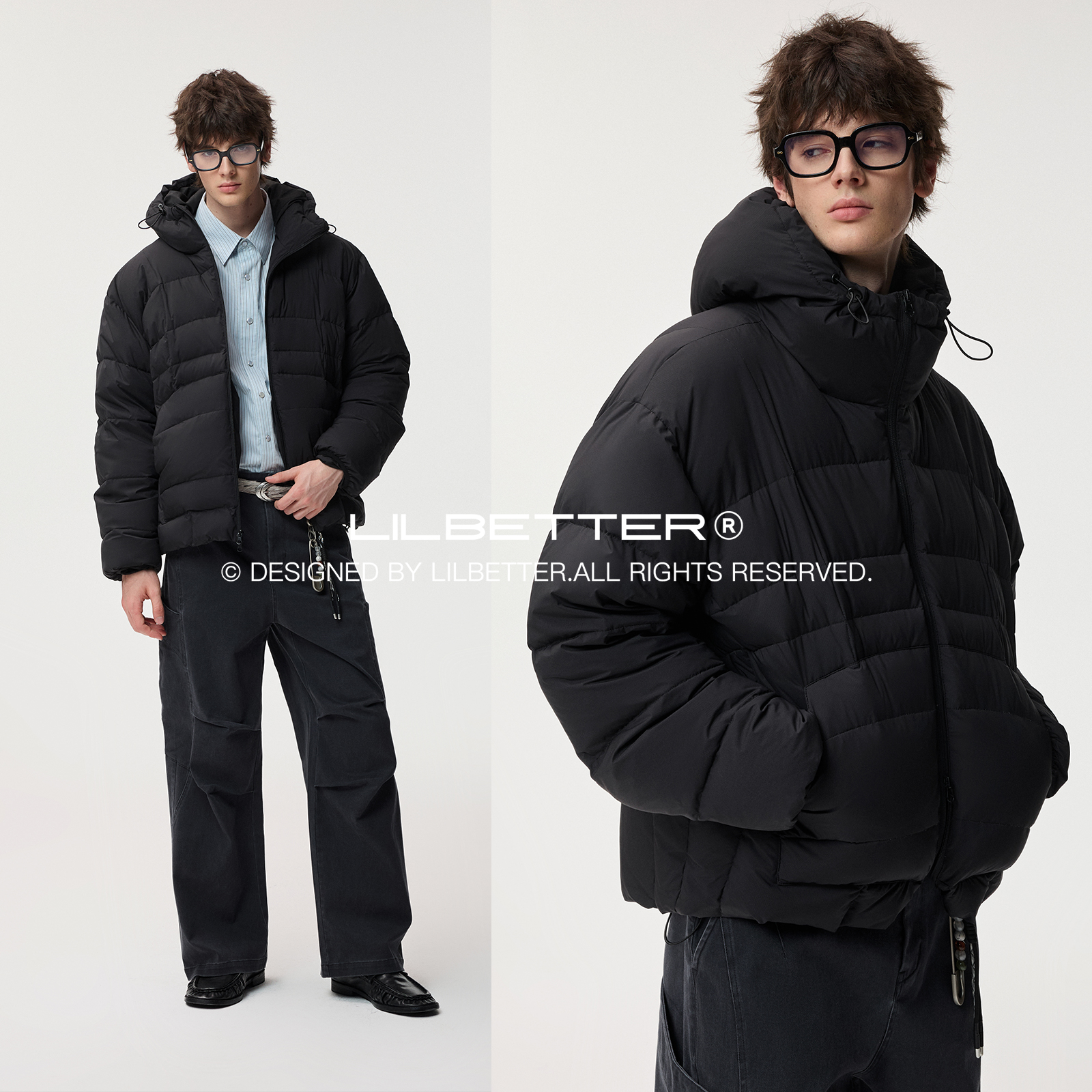 Lilbetter连帽厚羽绒服