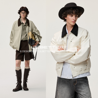 Lilbetter翻领秋季巴恩风夹克