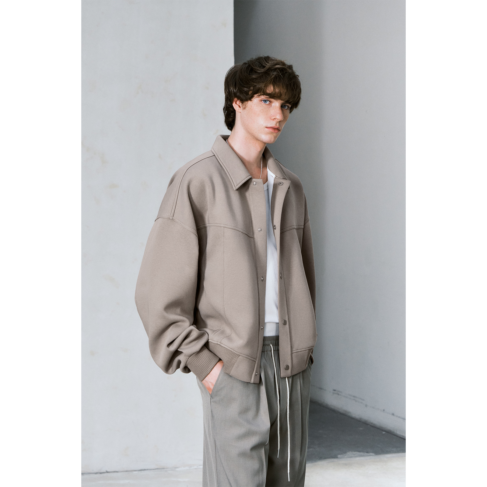 lilbetter翻领秋宽松夹克