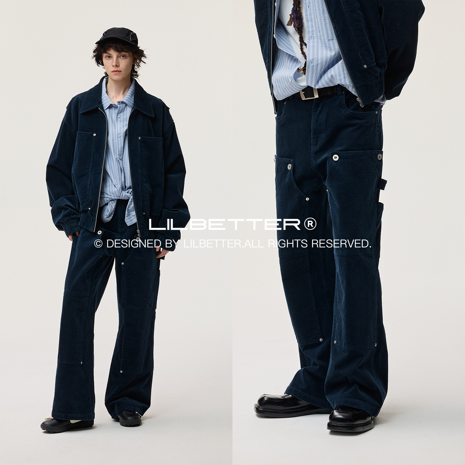 Lilbetter做旧水洗休闲裤