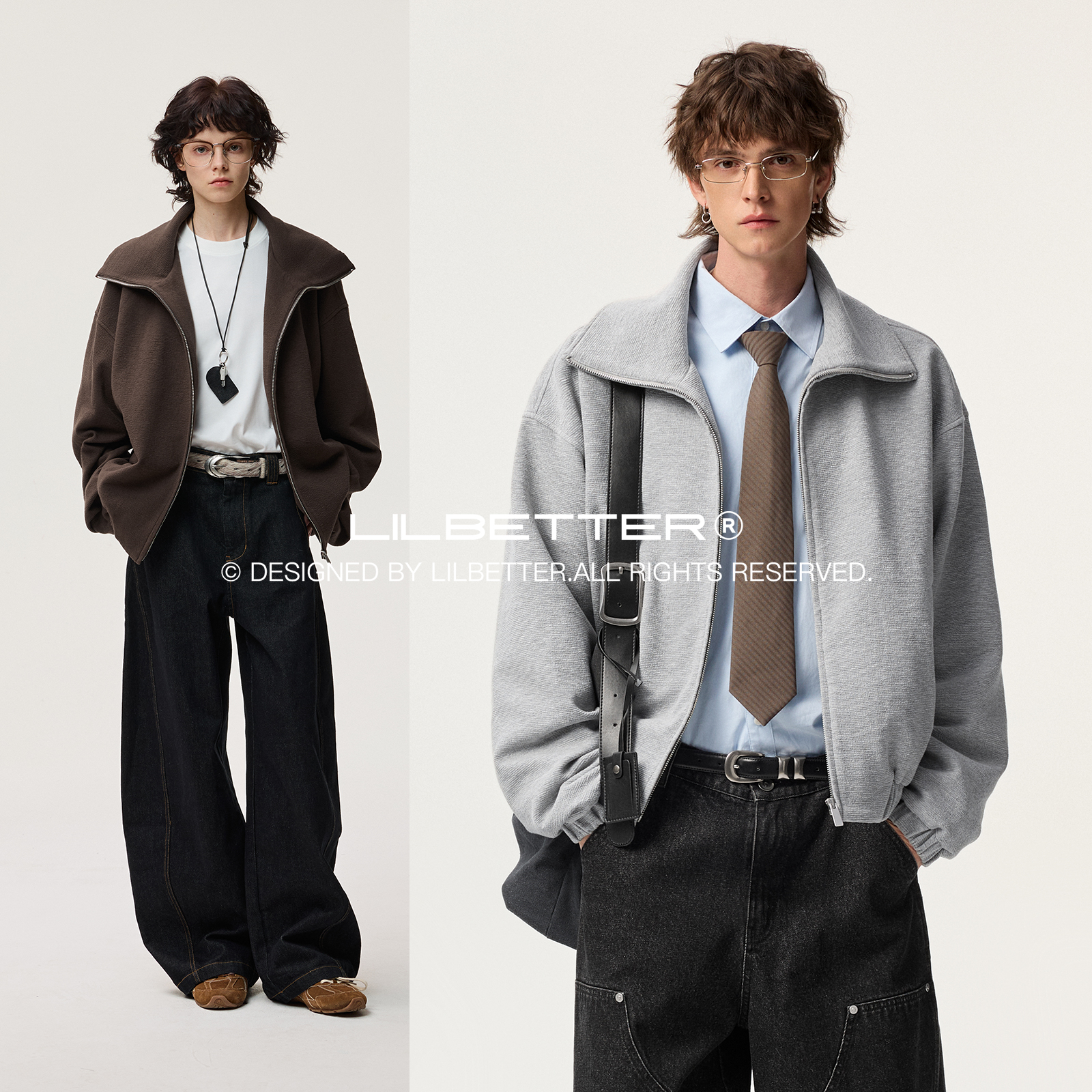 Lilbetter翻领宽松夹克