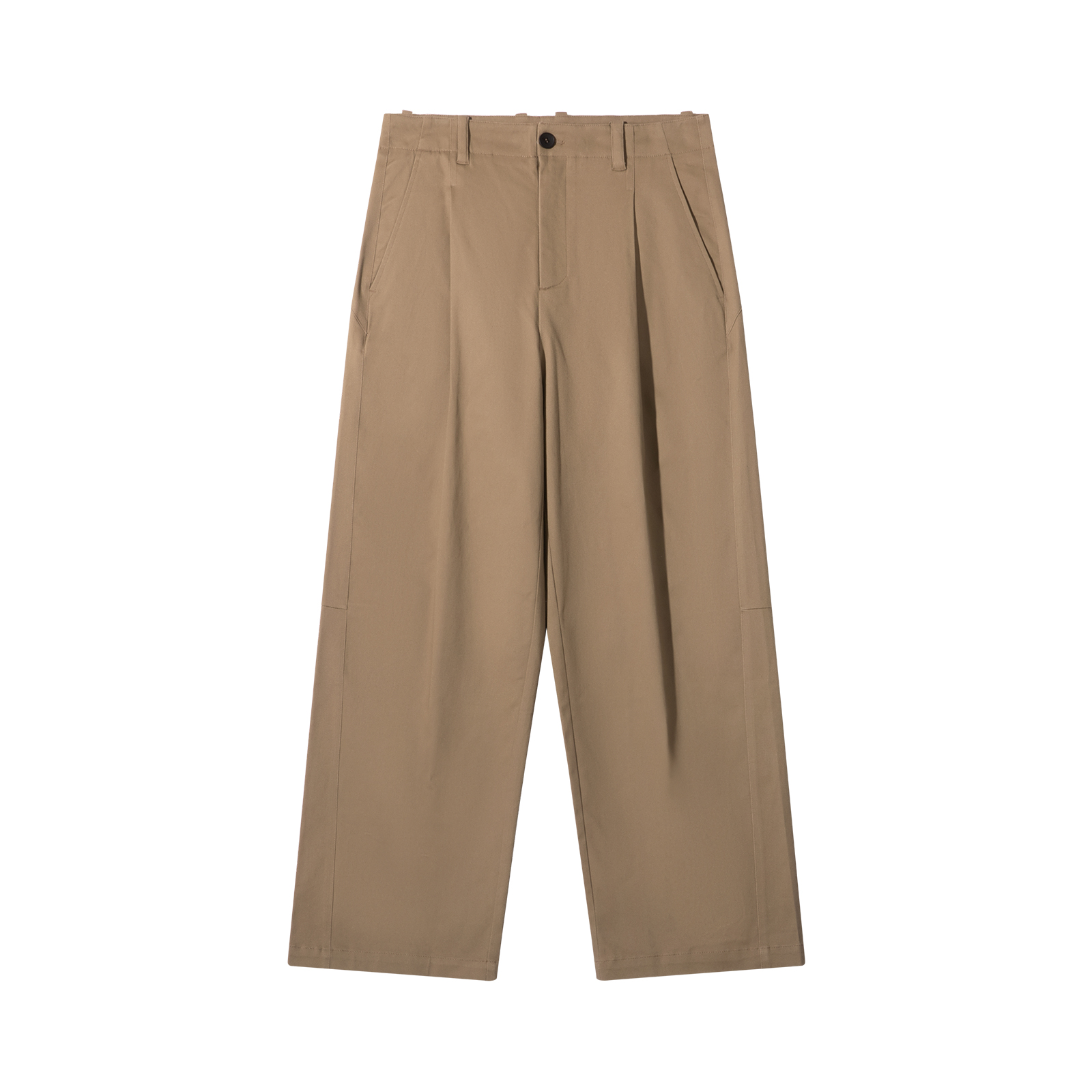 Lilbetter水洗棉直筒卡其休闲裤