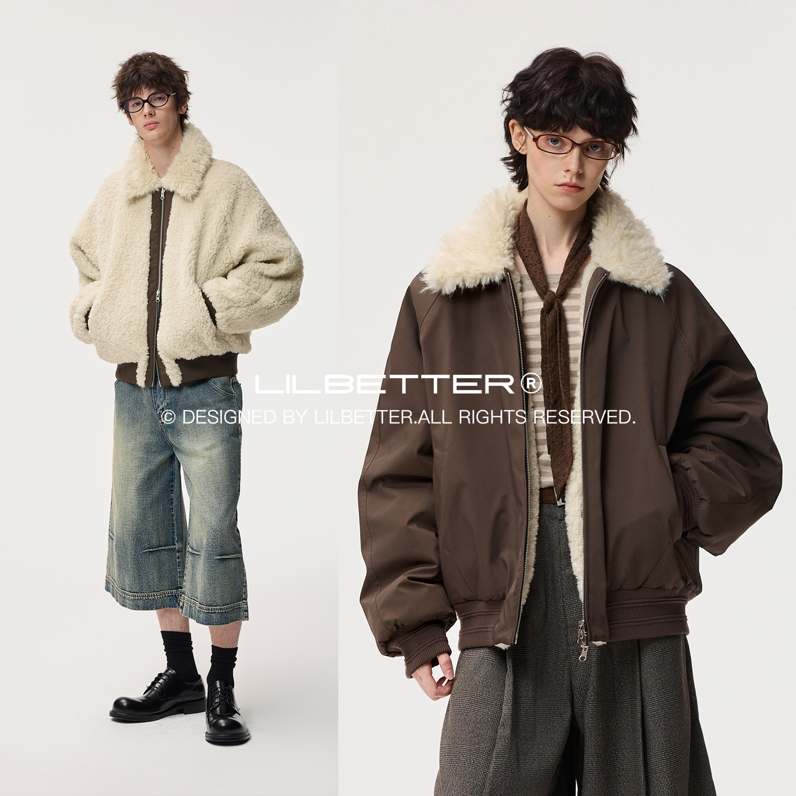 Lilbetter翻领宽松夹克