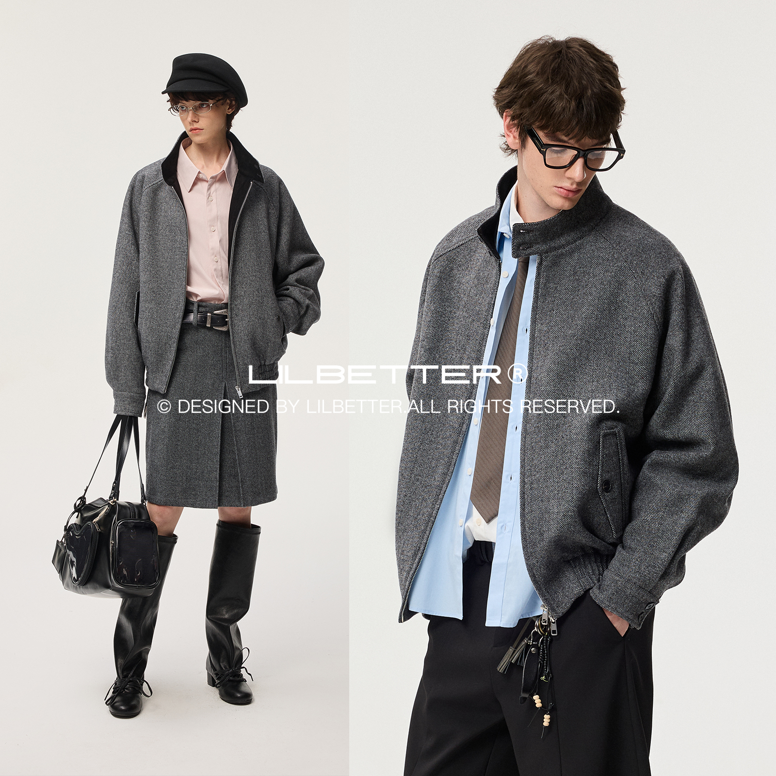 Lilbetter半高领宽松夹克