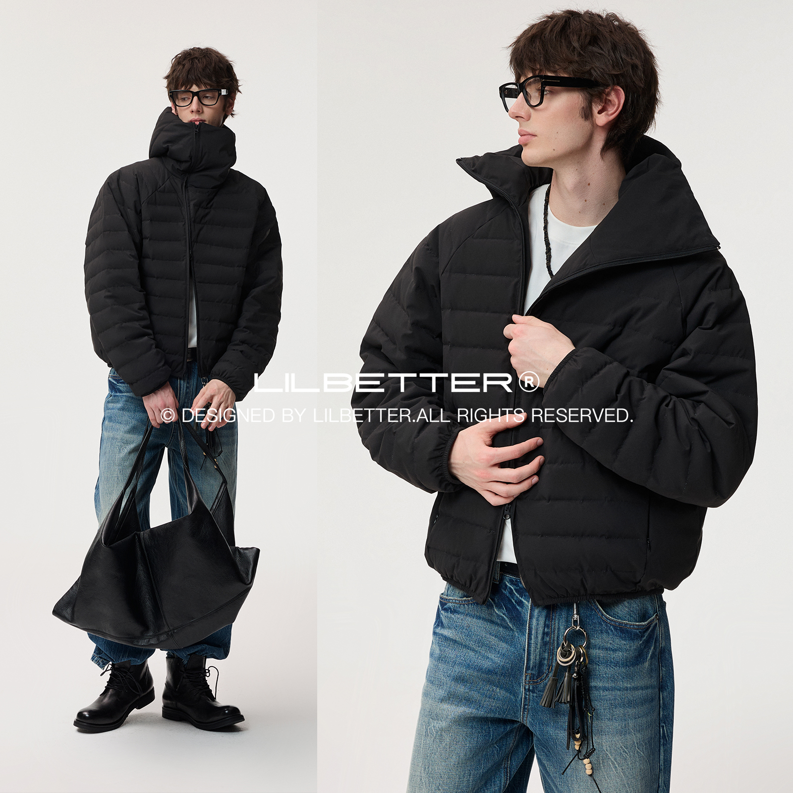 Lilbetter斜门襟羽绒服