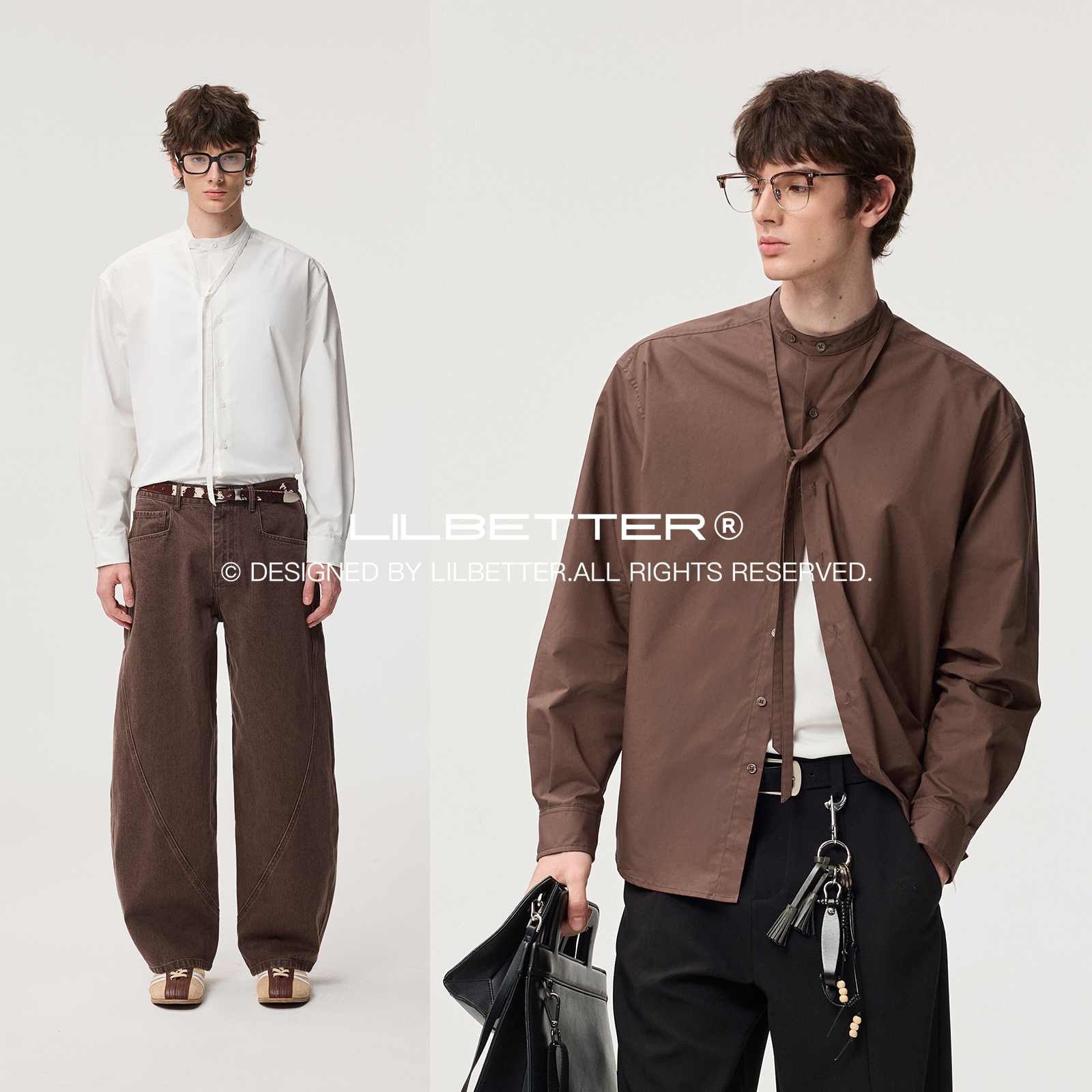 Lilbetter圆领长袖衬衫