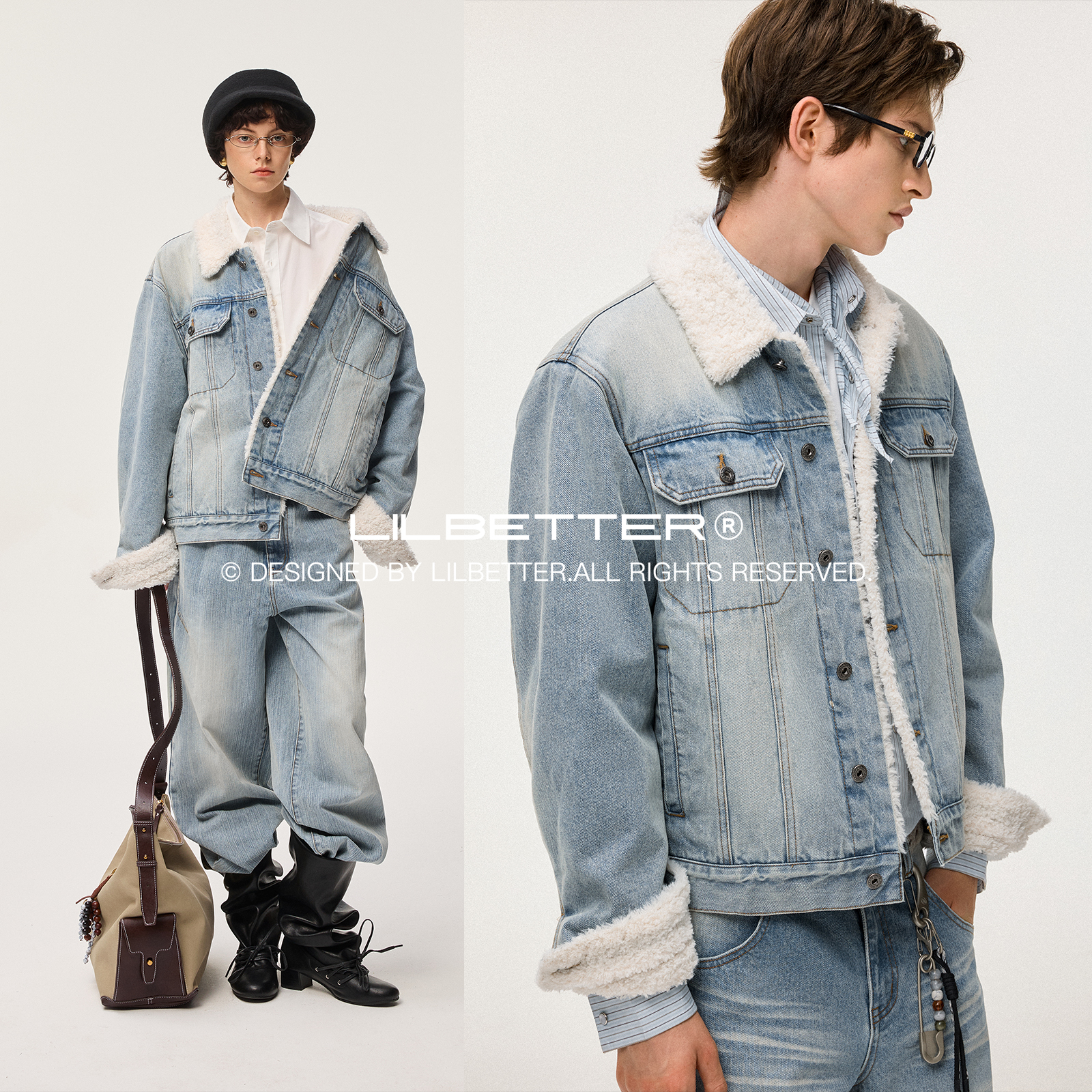 Lilbetter翻领宽松夹克