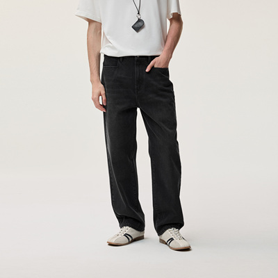 Lilbetter长裤做旧水洗牛仔裤