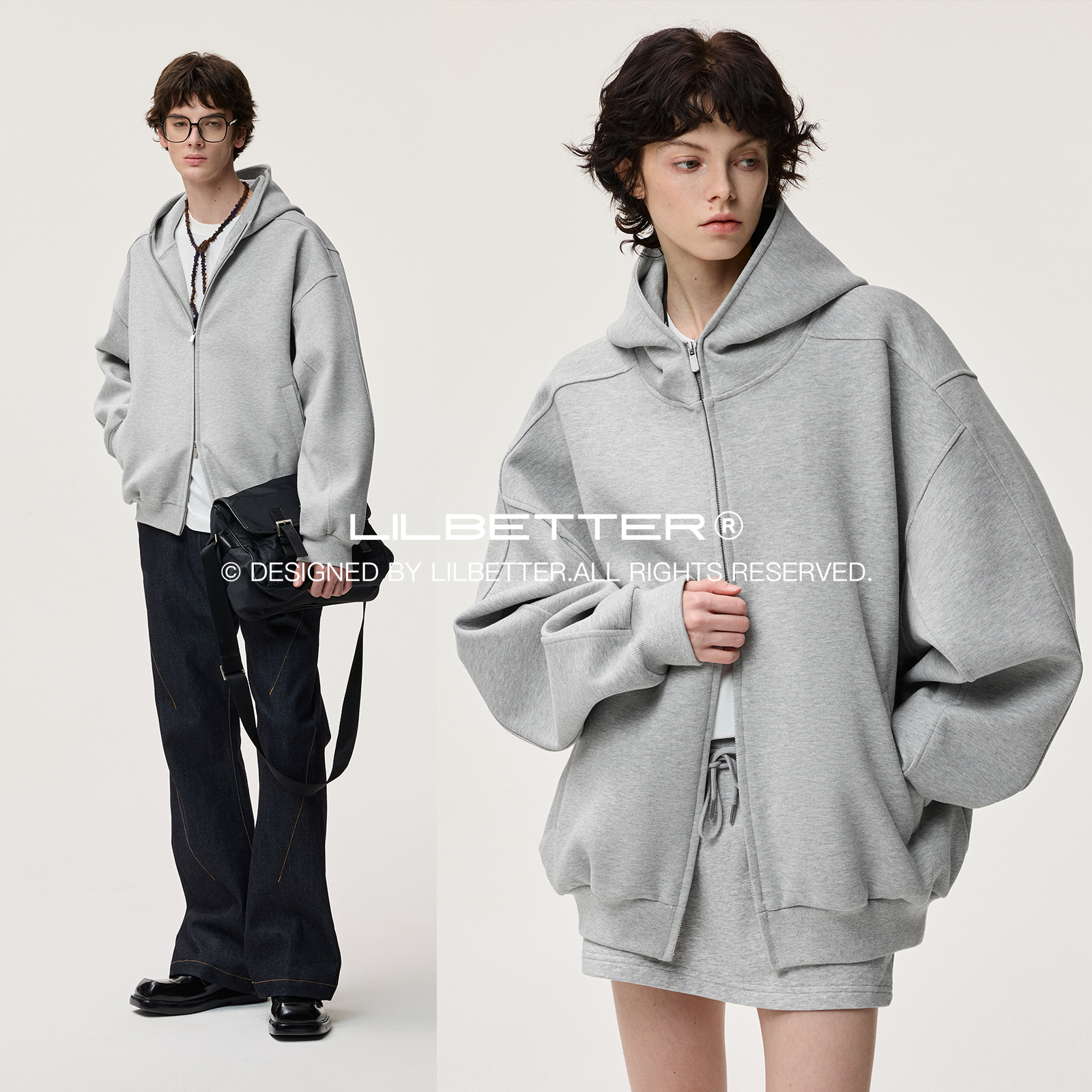 Lilbetter简约休闲开衫卫衣