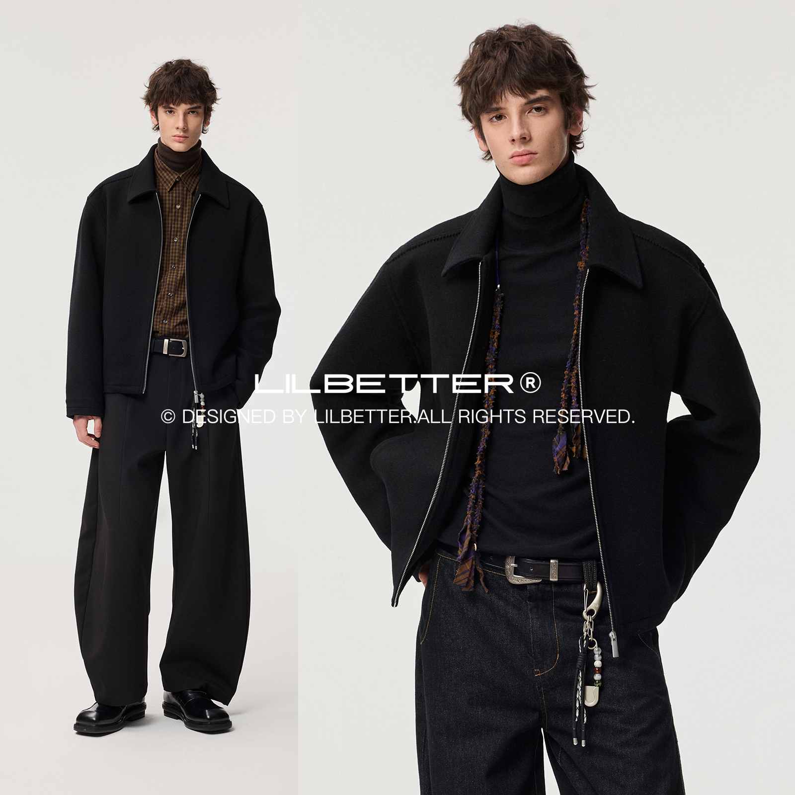 Lilbetter翻领宽松夹克