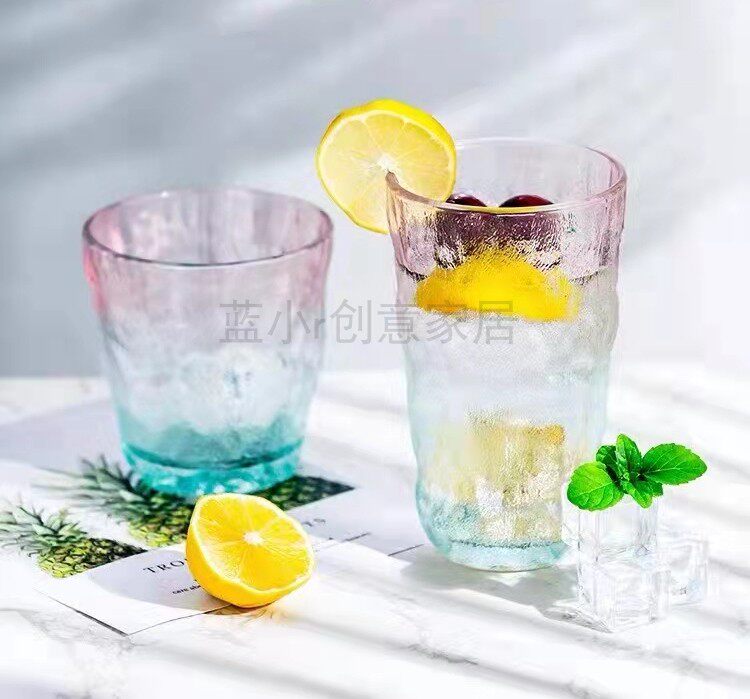 夏季新款 玻璃杯水杯成人玻璃杯咖啡杯子简约北欧威士忌酒杯茶杯