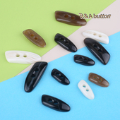 扁形两眼毛呢大衣外套花纹牛角扣 饰纽扣 辅料装 风衣毛衣扣子 服装