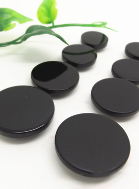 高档呢子大衣纽扣 平面树脂扣子 黑色平面西装 风衣钮扣专卖