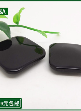 高档方形黑色光面纽扣 大衣扣子女士女装毛衣风衣小西装钮扣