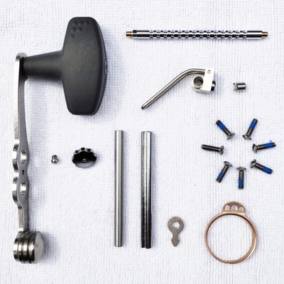 达瓦10000小黑轮麻花轴 排线器 半月销 滴答开关 摇柄 螺丝小配件