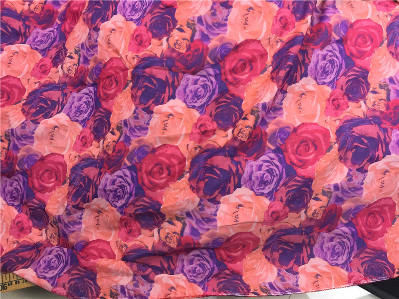 【君君SILK C22】真丝双绉布料面料 100%桑蚕丝 23姆米重绉 玫瑰