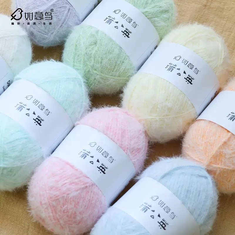 如意鸟蒲公英DIY手工钩针编织围巾手套衣服毛绒钩织糯米线绒毛线,服饰配件/皮带/帽子/围巾,毛线,淘宝优惠券,粉丝福利购,淘宝优惠卷