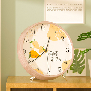 石英钟表台式客厅家用时尚摆钟摆放桌面大号坐钟台钟座钟时钟摆件