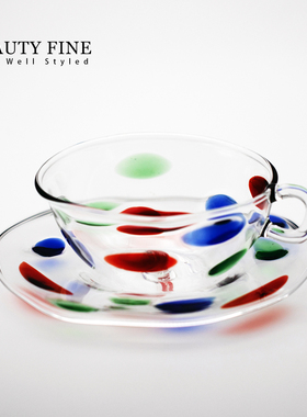 意大利进口 Massimo Lunardon手工玻璃咖啡杯 高级感送礼茶杯