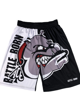 LOWER MERION运动裤科比高中篮球短裤街球运动街头篮球裤训练健身