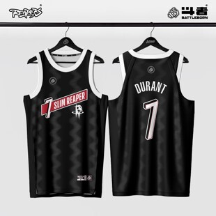 斗者篮球服定制街球训练队服火箭队运动街头篮球衣背心死神杜兰特