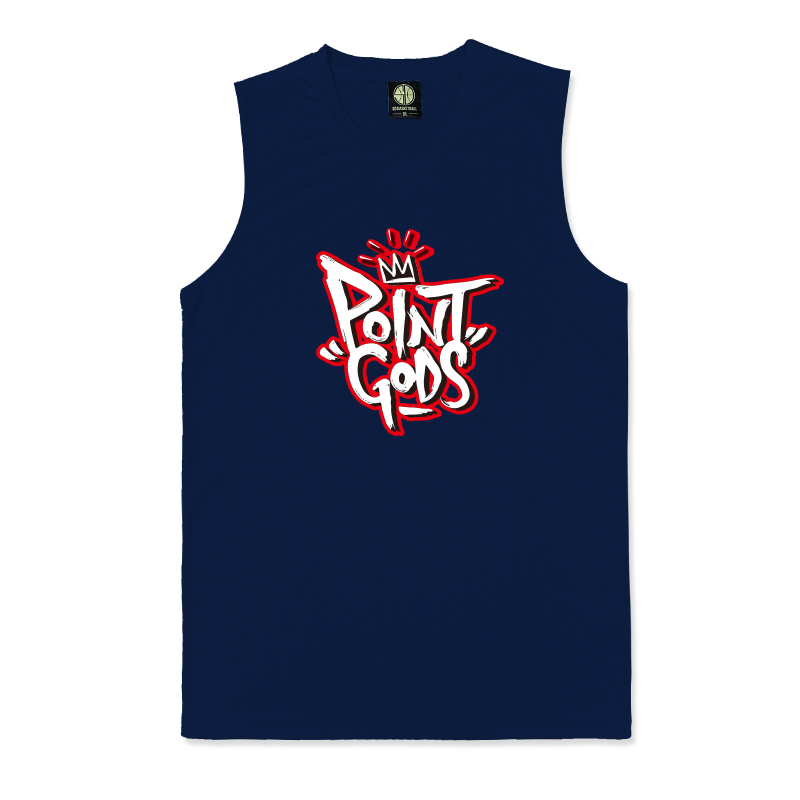 SD篮球运动服美式背心健身宽肩无袖斗者篮球服篮球跑步POINT GODS