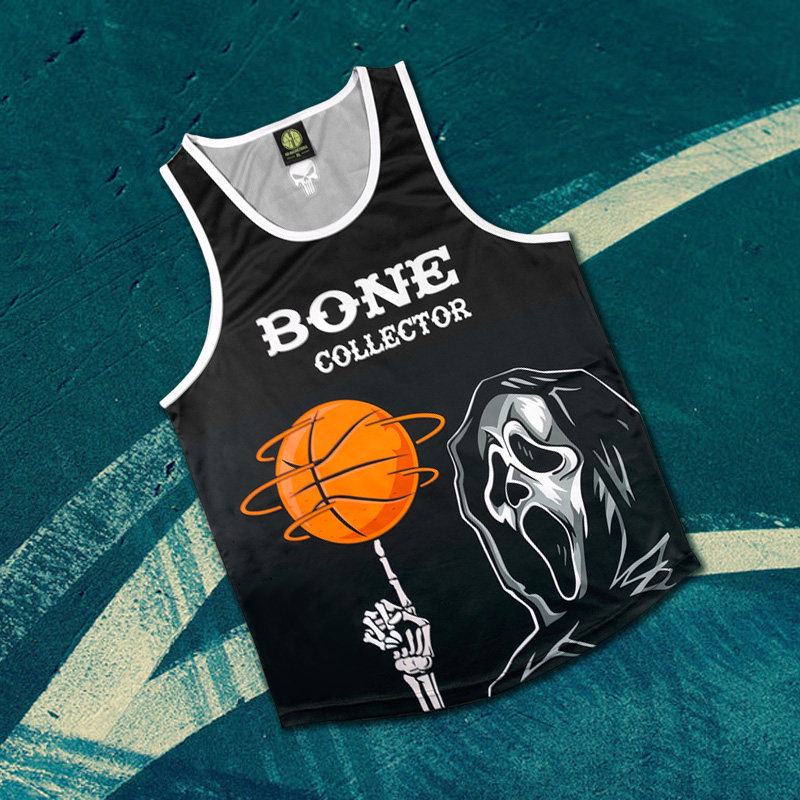 骨头收集者美式篮球衣速干排汗